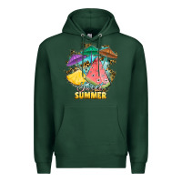 Sports Green sweet summer watermelon pineapple fruits Premium Hoodie - RanaPortraitStore