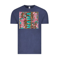 Vintage Denim cherry blossoms mama tumbler Vintage Tee - Artiststas