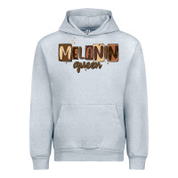 Heather Grey melanin queen Urban Hoodie - MaliasSmallBusiness