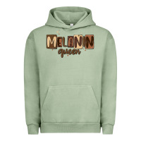 Pigment Oil Green melanin queen Urban Hoodie - MaliasSmallBusiness