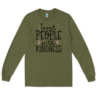 Army Green people Long Sleeve Tee - Unal Design
