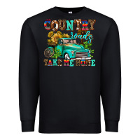 Black country roads take me home Premium Sweatshirt - AdoDesignShop