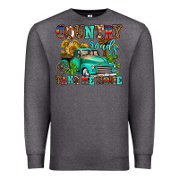 Charcoal Heather country roads take me home Premium Sweatshirt - AdoDesignShop