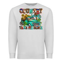 Dove Grey country roads take me home Premium Sweatshirt - AdoDesignShop