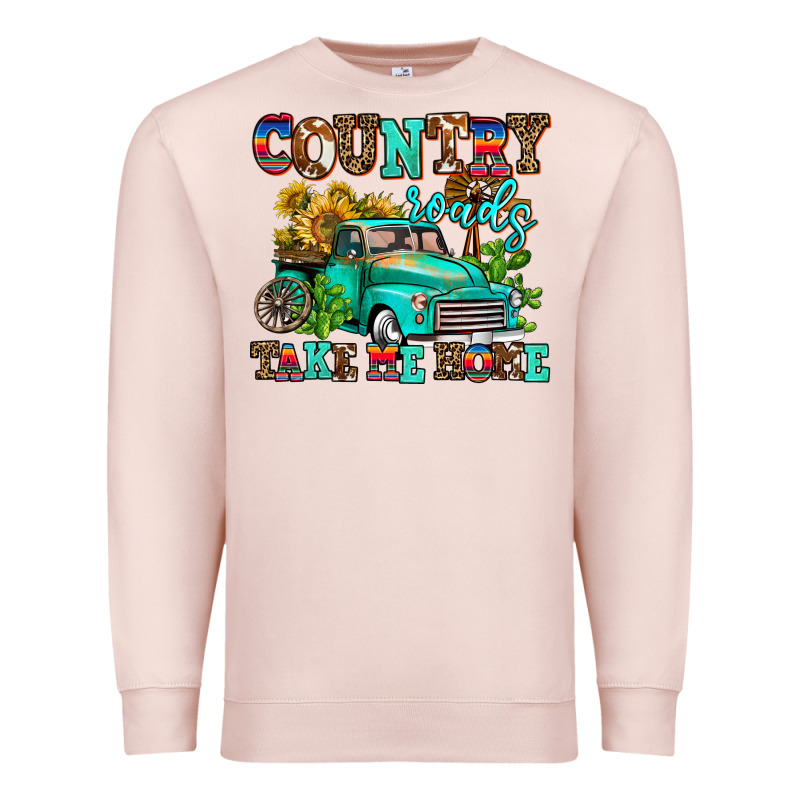 Country Roads Take Me Home Premium Sweatshirt by AdoDesignShop | Teevron