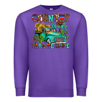Purple country roads take me home Premium Sweatshirt - AdoDesignShop