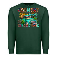 Sports Green country roads take me home Premium Sweatshirt - AdoDesignShop