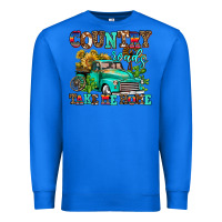True Royal country roads take me home Premium Sweatshirt - AdoDesignShop