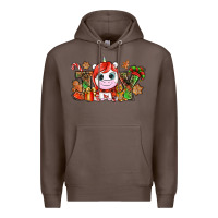 Coffee Joy unicorn Christmas Premium Hoodie - NancyCooperArtShop