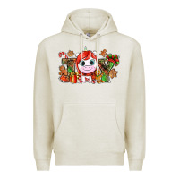 Oatmeal Heather Joy unicorn Christmas Premium Hoodie - NancyCooperArtShop