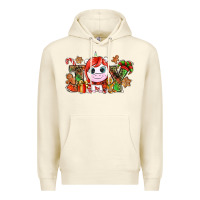Sandshell Joy unicorn Christmas Premium Hoodie - NancyCooperArtShop