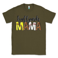 Army Green ballpark mama Classic Tee - texasbilliewilder