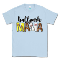 Dusty Blue ballpark mama Classic Tee - texasbilliewilder