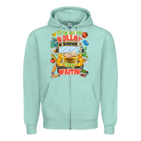 Seafoam they see me rolling they waiting Zipper Hoodie - texasbilliewilder