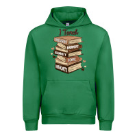 Emerald i teach strength bravery equality love history Urban Hoodie - MaliasSmallBusiness