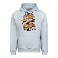 Heather Grey i teach strength bravery equality love history Urban Hoodie - MaliasSmallBusiness