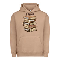Pigment Burro i teach strength bravery equality love history Urban Hoodie - MaliasSmallBusiness