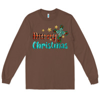 Chestnut merry christmas turquoise gemstones cross Long Sleeve Tee - BarkalooDesign