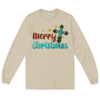 Mushroom merry christmas turquoise gemstones cross Long Sleeve Tee - BarkalooDesign
