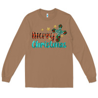 Toasted Coconut merry christmas turquoise gemstones cross Long Sleeve Tee - BarkalooDesign