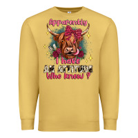 Antique Gold apparently i have an attitude who knew Premium Sweatshirt - JahusDesignShop