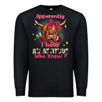 Black apparently i have an attitude who knew Premium Sweatshirt - JahusDesignShop