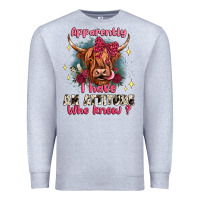Heather Grey apparently i have an attitude who knew Premium Sweatshirt - JahusDesignShop