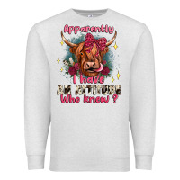 Oatmeal Heather apparently i have an attitude who knew Premium Sweatshirt - JahusDesignShop