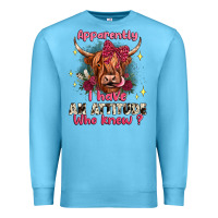 Ocean Blue apparently i have an attitude who knew Premium Sweatshirt - JahusDesignShop