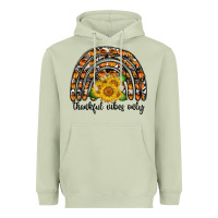 Matcha Thankful Vibes Only Heavyweight Hoodie - CowhideDigitalArt