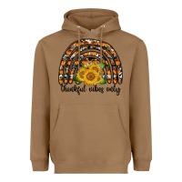 Toasted Coconut Thankful Vibes Only Heavyweight Hoodie - CowhideDigitalArt
