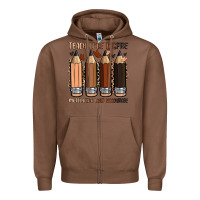 Chestnut teach love inspire motivation lead encourage Zipper Hoodie - Zillion Design Studio
