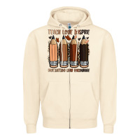 Sandshell teach love inspire motivation lead encourage Zipper Hoodie - Zillion Design Studio