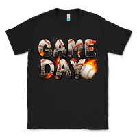 Black game day baseball leopard Classic Tee - Zillion Design Studio