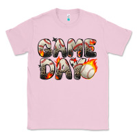 Bubblegum Pink game day baseball leopard Classic Tee - Zillion Design Studio