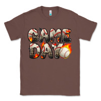 Chestnut game day baseball leopard Classic Tee - Zillion Design Studio