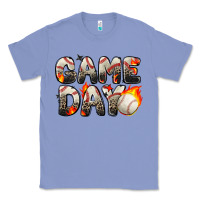 Colony Blue game day baseball leopard Classic Tee - Zillion Design Studio
