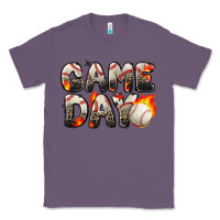 Lavender game day baseball leopard Classic Tee - Zillion Design Studio