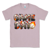 Lilac game day baseball leopard Classic Tee - Zillion Design Studio
