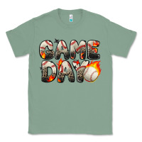 Sage game day baseball leopard Classic Tee - Zillion Design Studio
