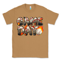 Toasted Coconut game day baseball leopard Classic Tee - Zillion Design Studio