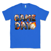 True Royal game day baseball leopard Classic Tee - Zillion Design Studio