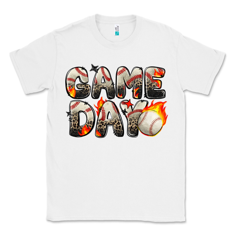Game Day Baseball Leopard Classic Tee by Zillion Design Studio | Teevron