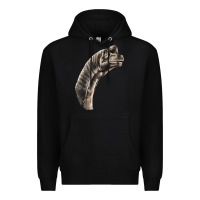 Black brachiosaurus face Premium Hoodie - LillyAllenDesigns