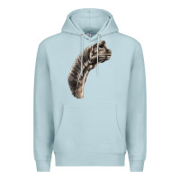 Blue Mist brachiosaurus face Premium Hoodie - LillyAllenDesigns