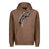 Chestnut brachiosaurus face Premium Hoodie - LillyAllenDesigns