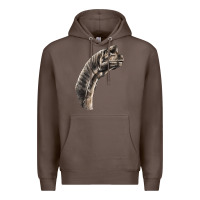 Coffee brachiosaurus face Premium Hoodie - LillyAllenDesigns