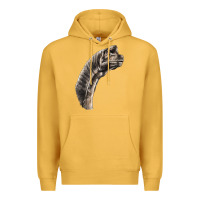 Mustard brachiosaurus face Premium Hoodie - LillyAllenDesigns