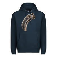 Navy brachiosaurus face Premium Hoodie - LillyAllenDesigns