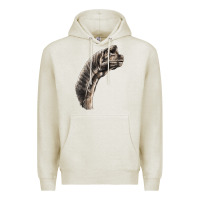 Oatmeal Heather brachiosaurus face Premium Hoodie - LillyAllenDesigns